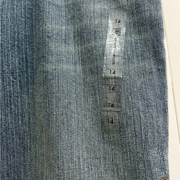 INC Embroidered Blue Jeans - Picture 2 of 6